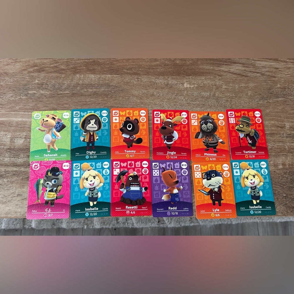 Animal Crossing Amiibo Cards Set